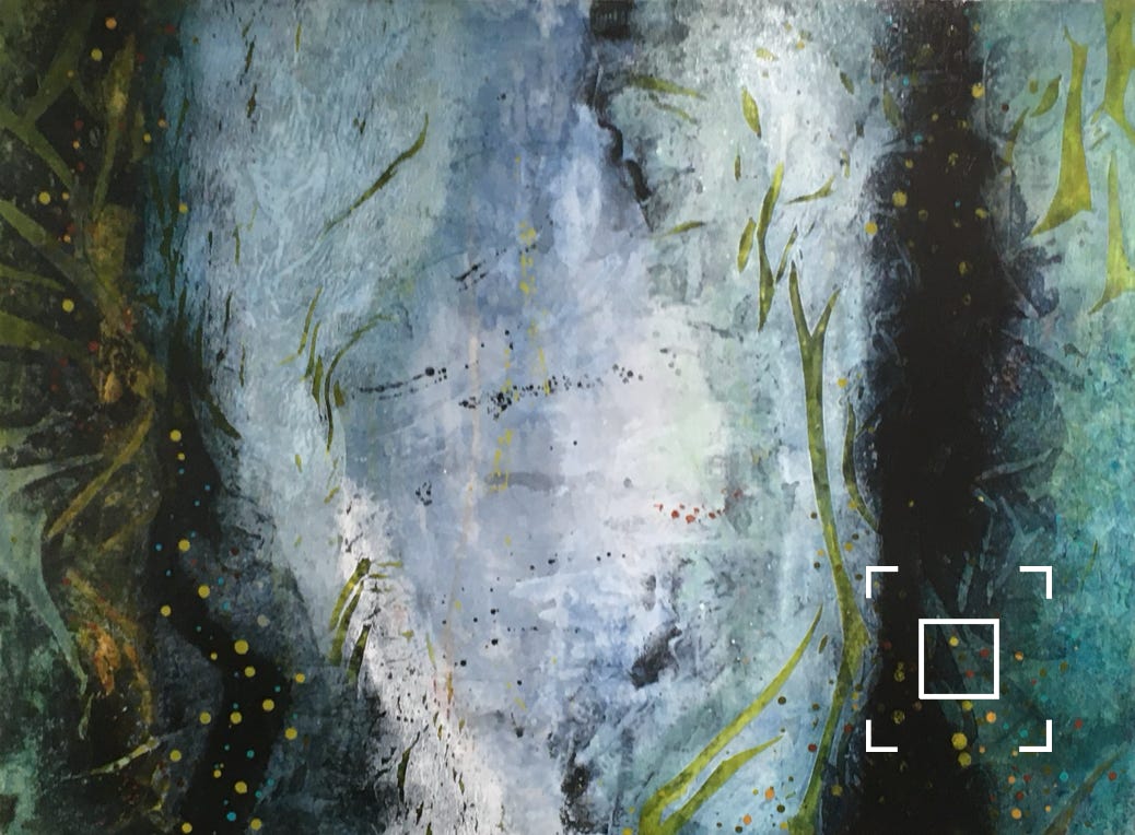 Mixed media painting 22" x 30"